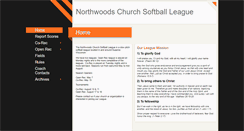 Desktop Screenshot of northwoodschurchsoftball.com